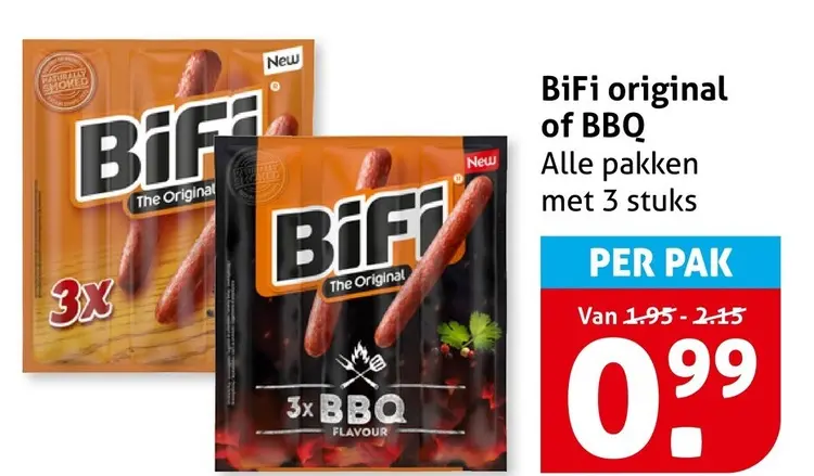 Aanbieding: BiFi original of BBQ