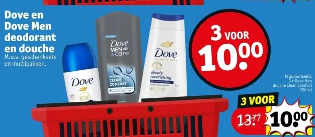 Aanbieding: Dove en Dove Men deodorant en douche
