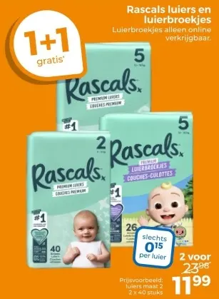Aanbieding: luiers en luierbroekjes