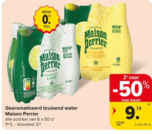 Promotie: Gearomatiseerd bruisend water
