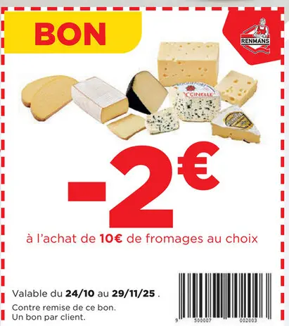 Offre: Fromages au choix