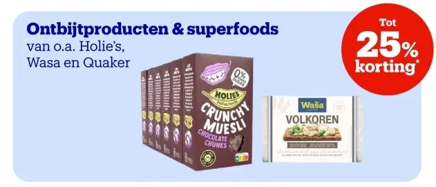 Aanbieding: Ontbijtproducten & superfoods