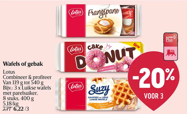 Promotie: Wafels of gebak