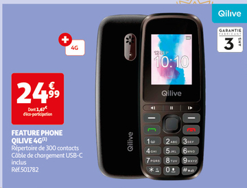 Aanbieding: FEATURE PHONE QILIVE 4G