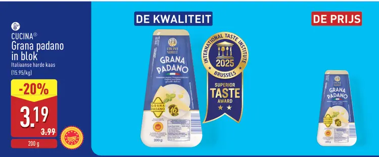 Promotie: Grana padano in blok
