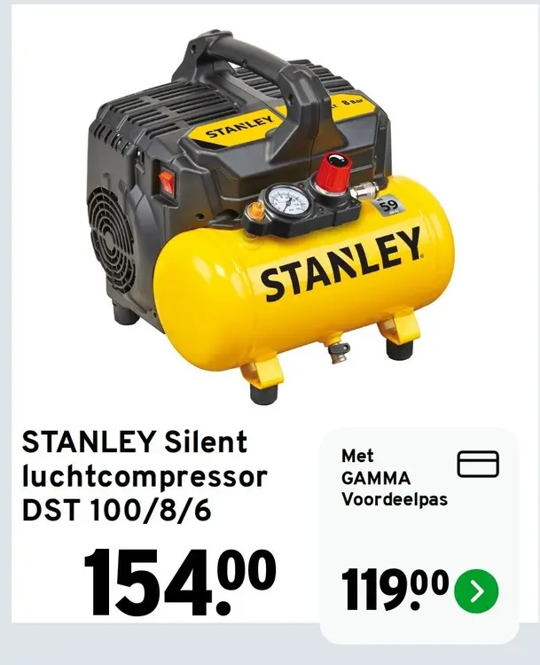 Aanbieding: Silent luchtcompressor DST 100/8/6