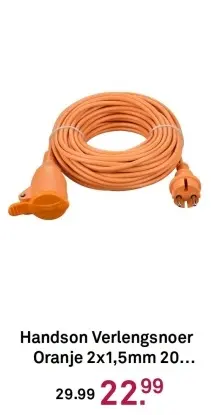 Aanbieding: Verlengsnoer Oranje