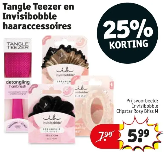Promotie: Tangle Teezer en Invisibobble haaraccessoires