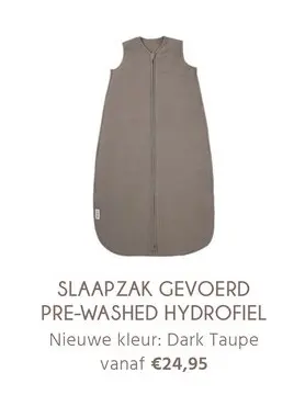 Aanbieding: Slaapzak gevoerd pre-washed hydrofiel