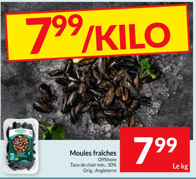 Offre: Moules fraîches