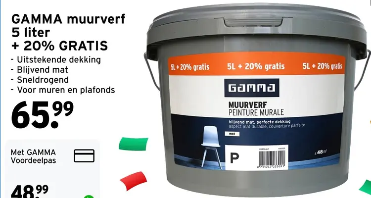 Aanbieding: GAMMA Muurverf