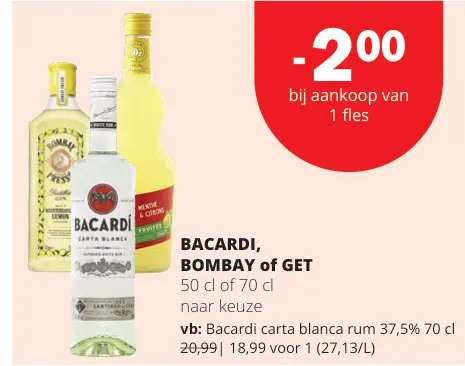 Promotie: Carta blanca rum