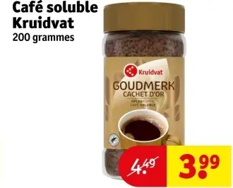 Offre: Café soluble GOUDMEK CACHET D'OR