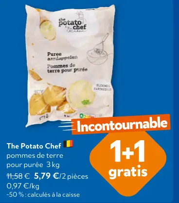 Offre: pommes de terre pour purée