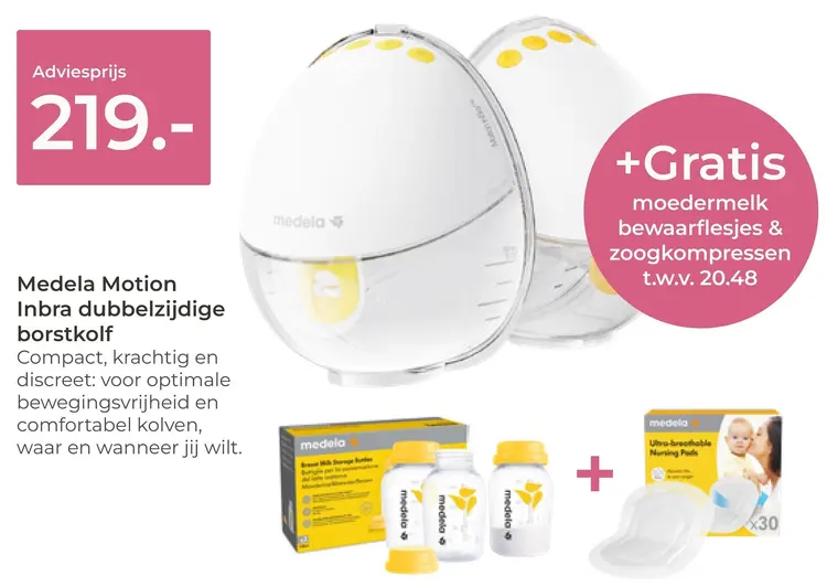 Aanbieding: Motion Inbra dubbelzijdige borstkolf