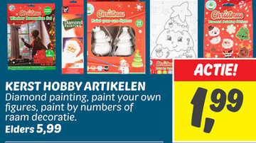 Aanbieding: KERST HOBBY ARTIKELEN Diamond painting, paint