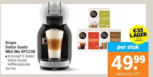 Aanbieding: Dolce Gusto Mini Me KP123B