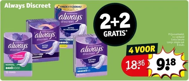 Promotie: Always Discreet