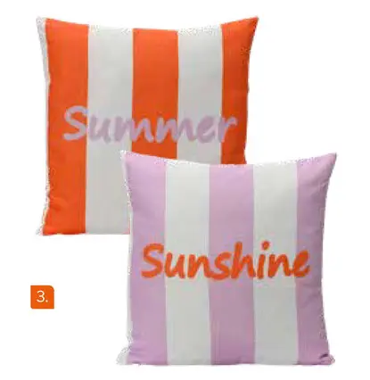 Offre: Coussins Summer et Sunshine