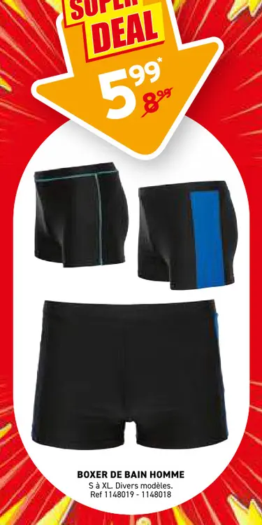 Offre: Boxer de bain homme