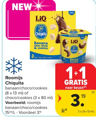 Promotie: Roomijs Chiquita