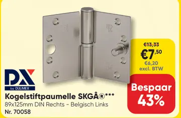 Aanbieding: Kogelstiftpaumelle SKGÂ®***
