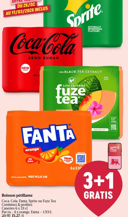 Offre: Boisson pétillante