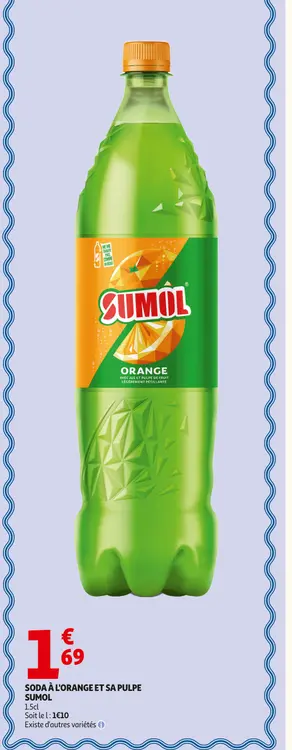 Promotie: Soda à l'orange et sa pulpe