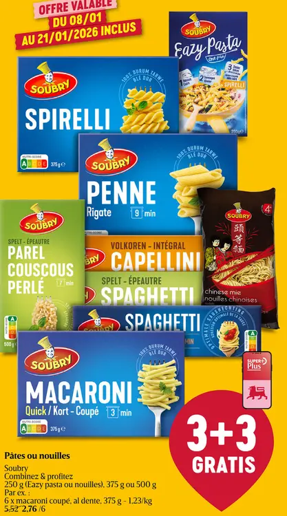 Offre: Pâtes ou nouilles