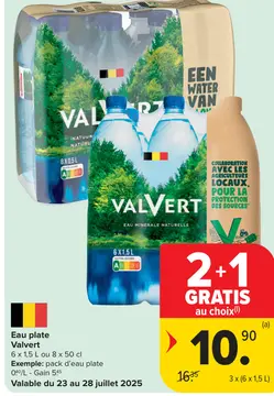Offre: Eau plate Valvert