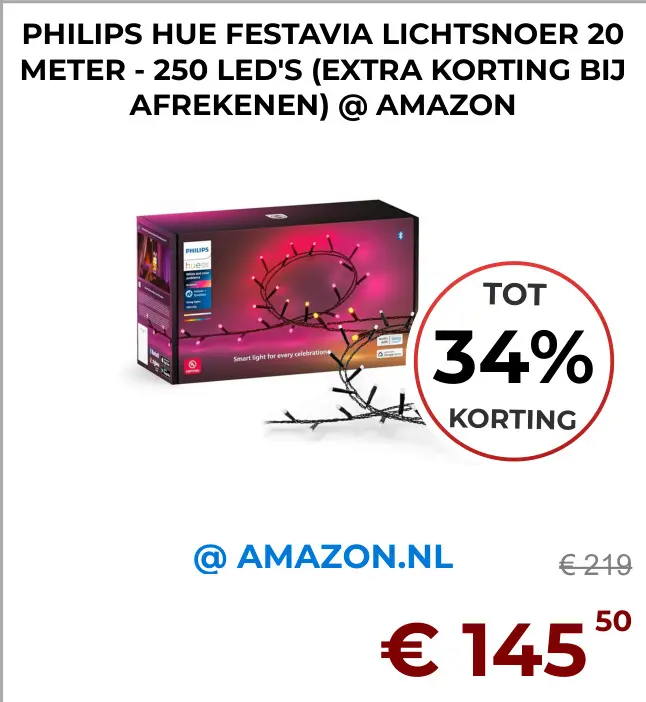Aanbieding: Philips hue festavia lichtsnoer