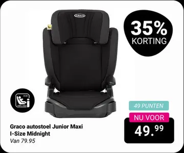 Aanbieding: Graco autostoel Junior Maxi I-Size Midnight