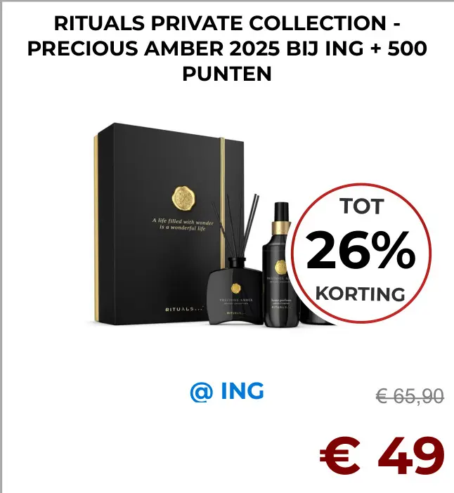 Aanbieding: Rituals private collection precious amber