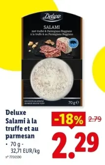 Offre: Salami à la truffe et au parmesan