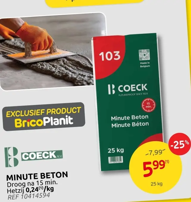Promotie: Minute beton