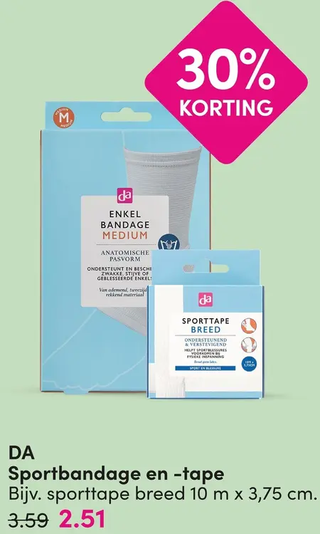 Aanbieding: Sportbandage en -tape