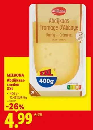 Promotie: Abdijkaas Fromage D'Abbaye
