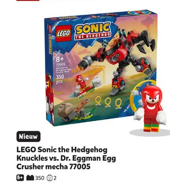 Aanbieding: LEGO Sonic the Hedgehog Knuckles vs. Dr. Eggm