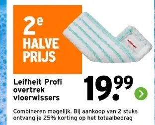Aanbieding: Profi overtrek vloerwissers