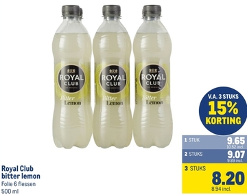 Aanbieding: Royal Club bitter lemon