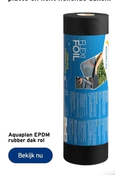 Aanbieding: Aquaplan EPDM rubber dak rol
