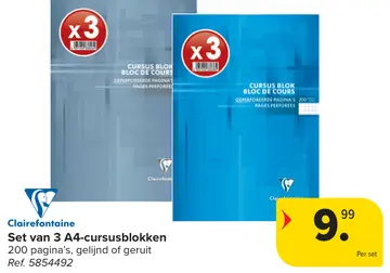 Aanbieding: Set van 3 A4-cursusblokken