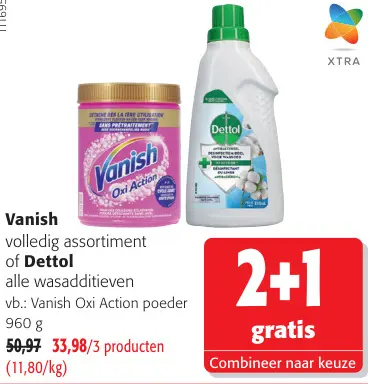 Promotie: Vanish of Dettol alle wasadditieven