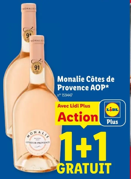 Offre: Monalie Côtes de Provence AOP