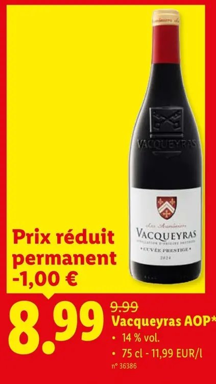 Offre: Vacqueyras AOP