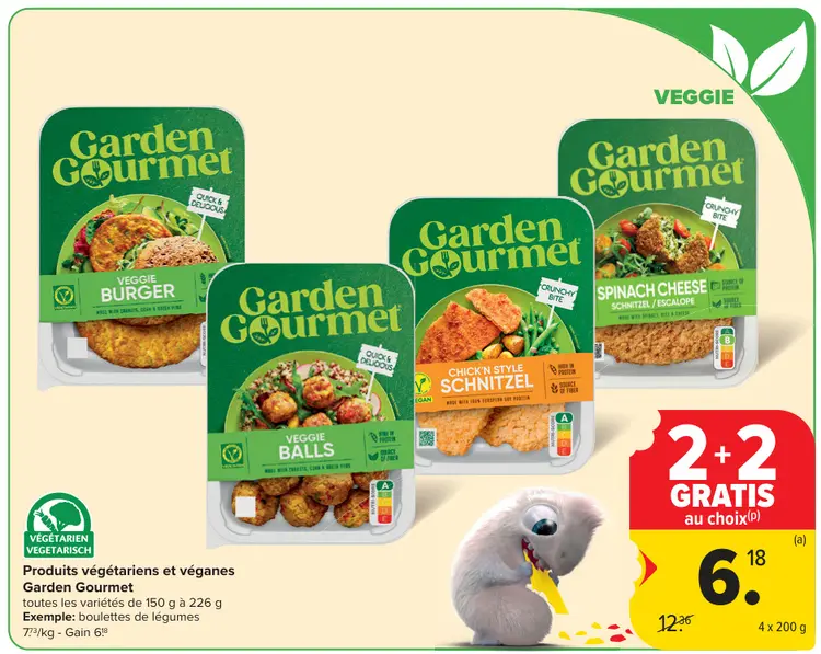 Offre: Produits végétariens et véganes