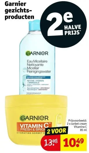 Promotie: Garnier gezichtsproducten