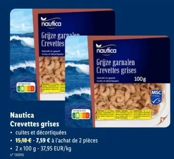Offre: Crevettes grises