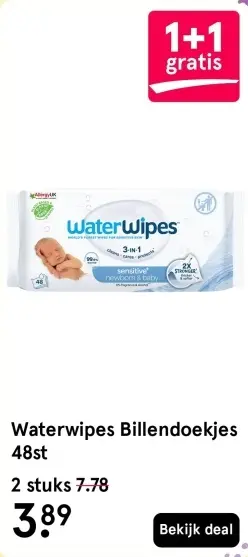 Aanbieding: Waterwipes Billendoekjes