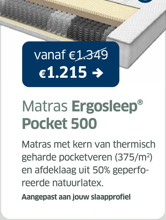 Promotie: Matras Ergosleep® Pocket 500